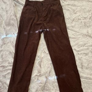 High Waist Corduroy Straight leg pants